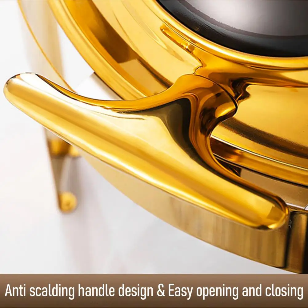 

6QT Chafing Dishes for Buffet Catering Food Warmer Round Chafing Dish Buffet Set Stainless Steel Chafing and Buffet Warmers Set