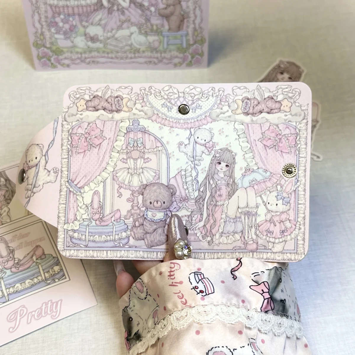 1Pcs Cartoon Card Bags Casual Cute ID Credit Card Holders Creative Color Card Case Bank Card Cover Multi Card Slots Wallet