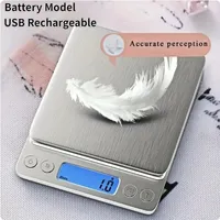 High precision jewelry scale Mini electronic pocket weighing portable household kitchen scale 0.1/3000g food weighing precision