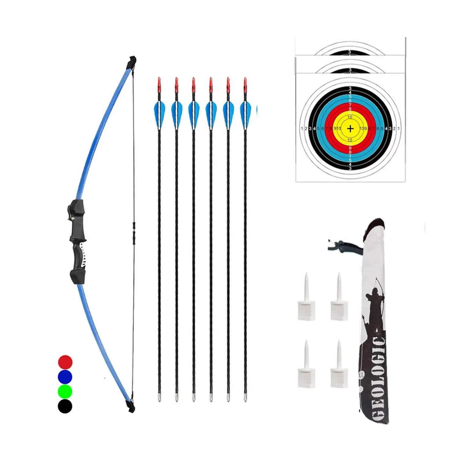 45inch Recurve Bow Archery for Youth Beginner Practice and Outdoor Shooting Right Left Hand