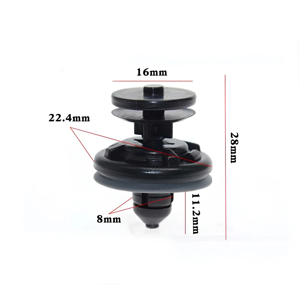 10 sztuk wewnętrzne zabezpieczenie na drzwi samochodu zaciski do paneli wykończeniowych dla VW Volkswagen Touran Tiguan Golf Passat Polo A3 A4