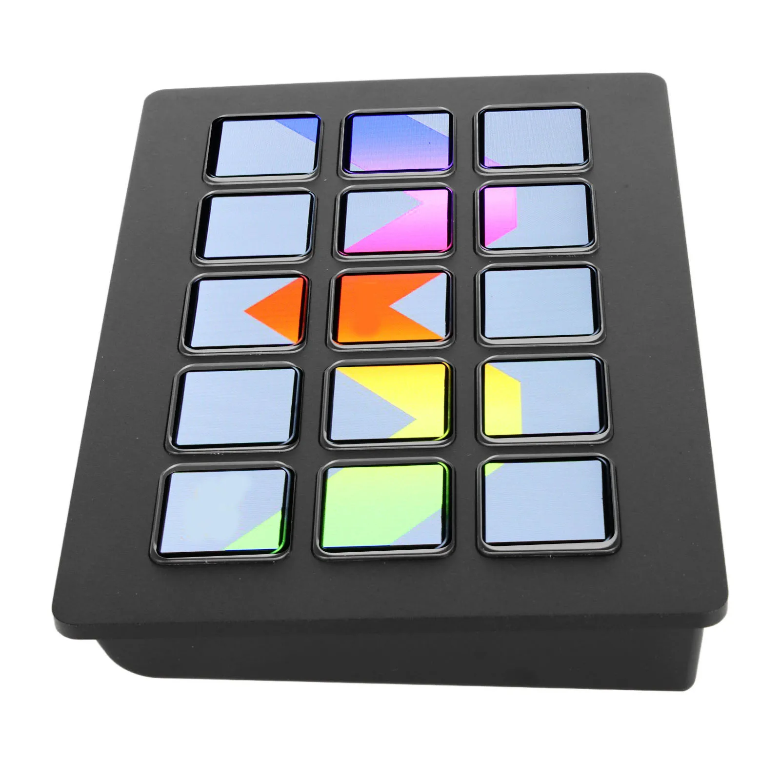 Teclado personalizado LCD, 15 teclas, gatillo de acción en aplicación, Software, controlador de estudio, Macro teclado para Twitch para Discord para PC