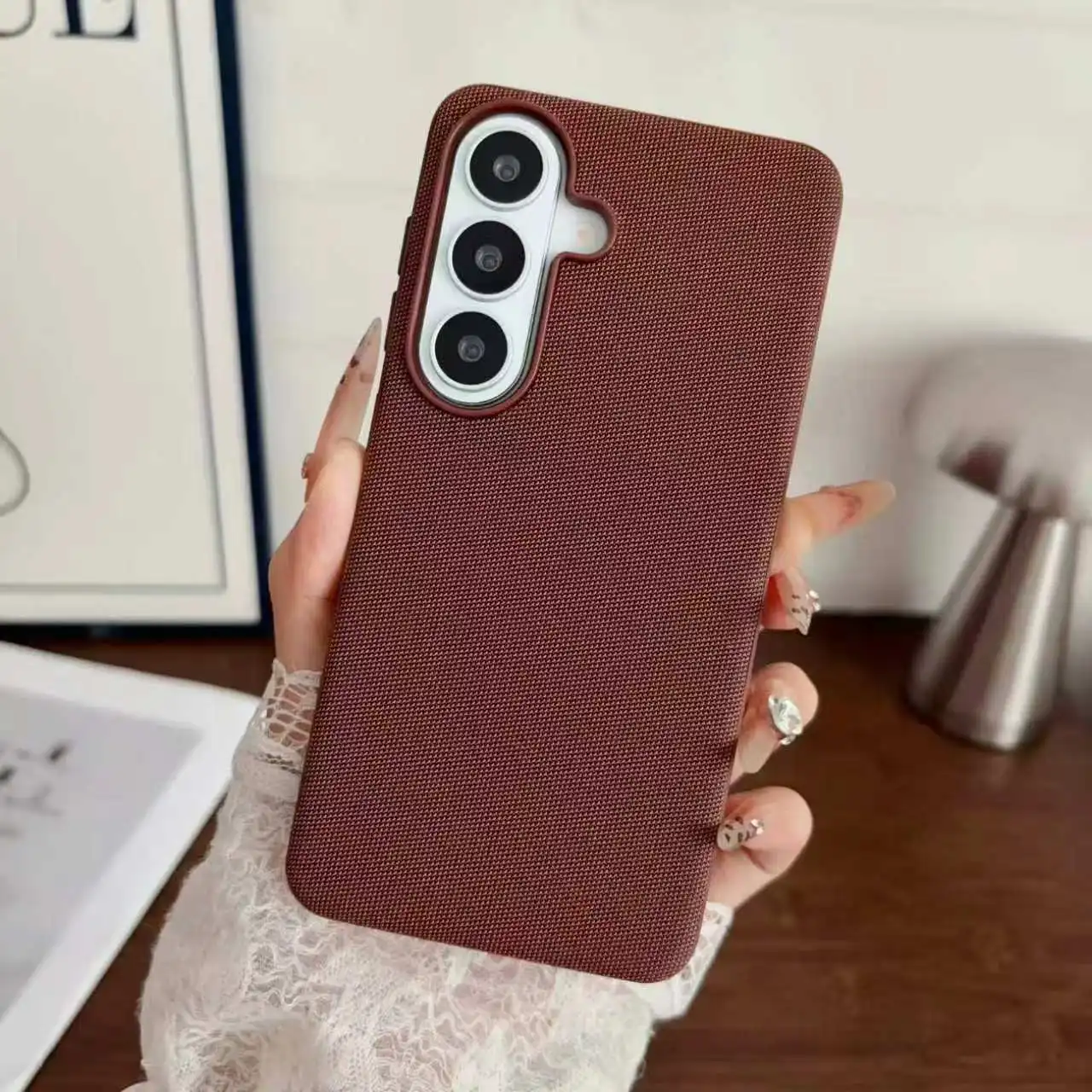 Tech Woven Technology Fabric for Magsafe Magnetic Phone Case for Samsung S26 S24 S25 Plus S23 S22 Ultra Wireless Charge Cover view 2