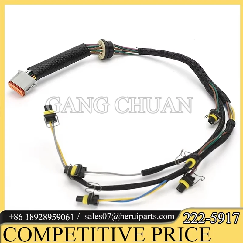 222-5917 Diesel Engine Parts Injector Wiring Harness For Caterpillar C7 Wire Harness 2225917