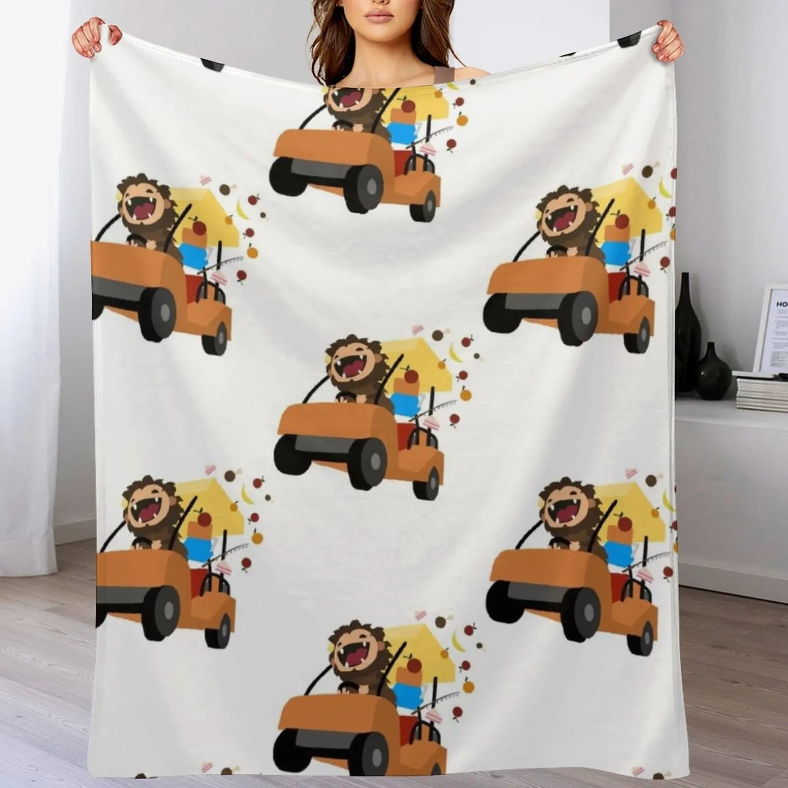 

bigfoot Sneaky Sasquatch golfer Throw Blanket Shaggy Furry Soft Blanket for Bedroom Living Room