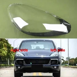 For Porsche Cayenne 2015 2016 2017 Headlamp Cover Shade Transparent Lampshade Headlight Shell Plexiglass Replace Original Lens