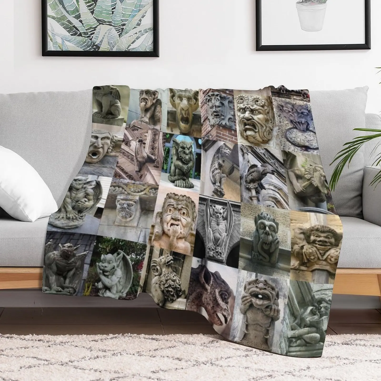 Gargoyles Throw Blanket Extra Large Throw cosplay anime Plaid on the sofa Blankets