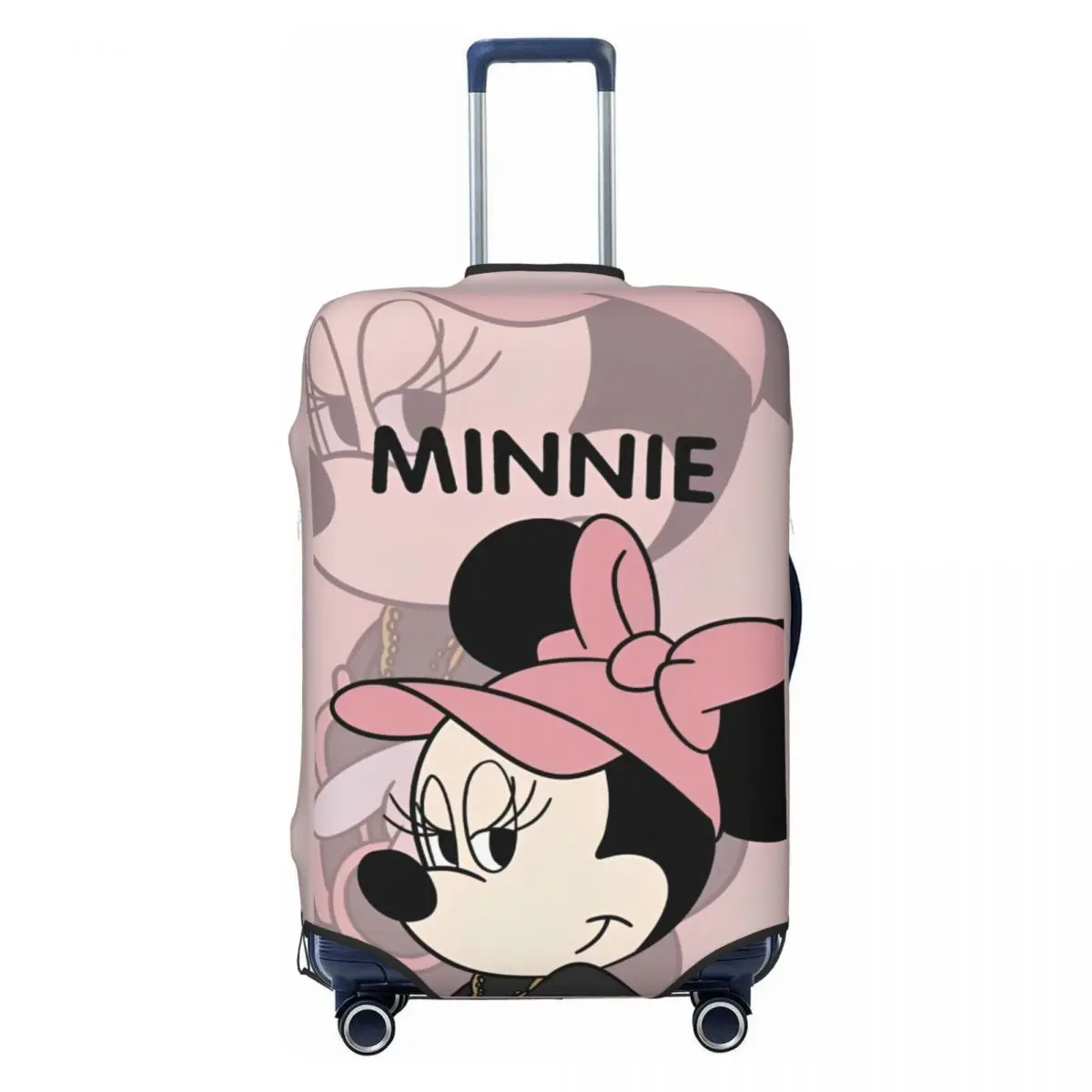 

Pink Minnie Mouse Luggage Covers For Suitcases Travel Suitcase Cover Protector Fit 18-32 Inch Luggage