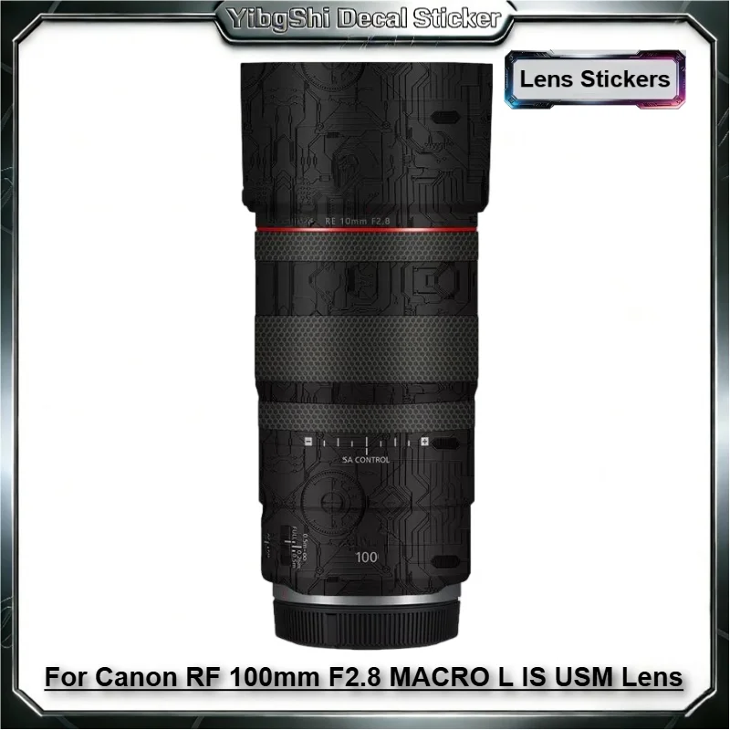 

Наклейка для объектива Canon RF100F2.8, защитная наклейка для объектива Canon RF 100mm F2.8 Macro L IS USM, защитная наклейка от царапин, защитное покрытие для корпуса