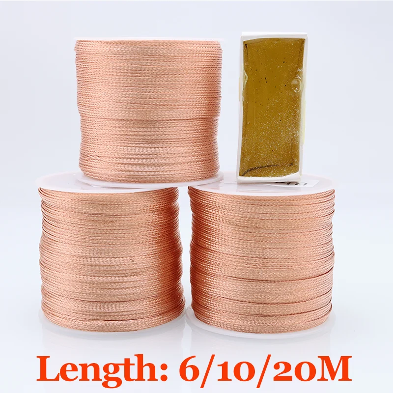6M/10M/20M Desoldering Mesh Braid High Purity Rosin Soldering Paste for PCB Board Soldering Iron Copper Welding Wire Solder Wick