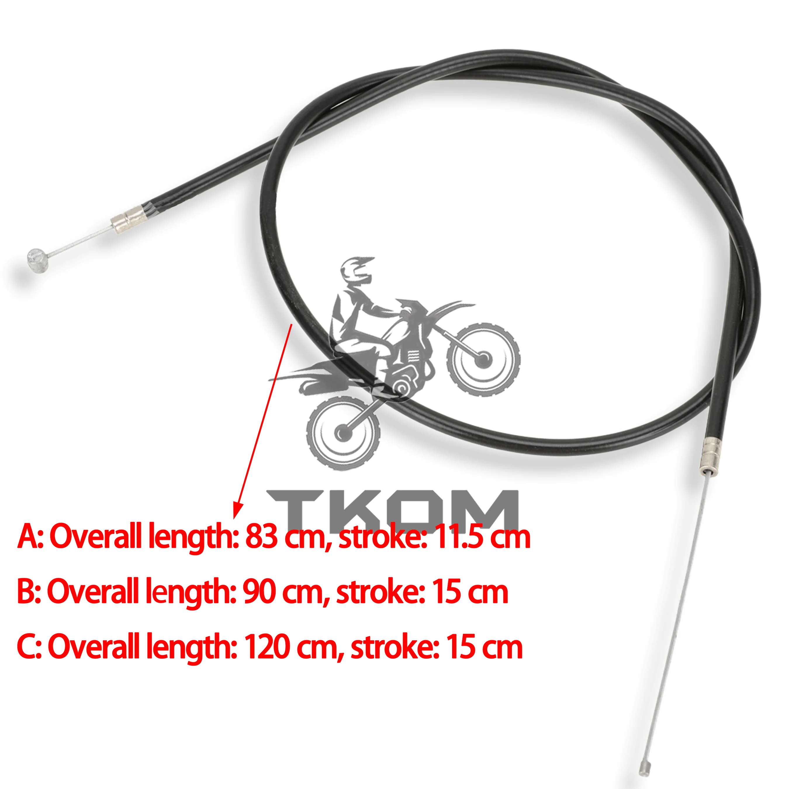 

83/90/120cm Brake Cable Motorcycle Throttle Cable Line Stroke for Dirt Pit Bike ATV Scooter Moped Bike Accessories