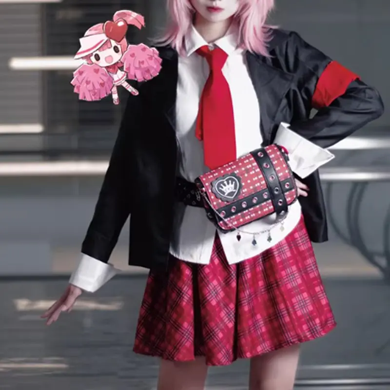 ウエストパックガール JK 制服メッセンジャーショルダーバッグ学生ハンドバッグギフト女の子のファッションバッグアニメしゅごキャラクロスボディバッグコスプレ