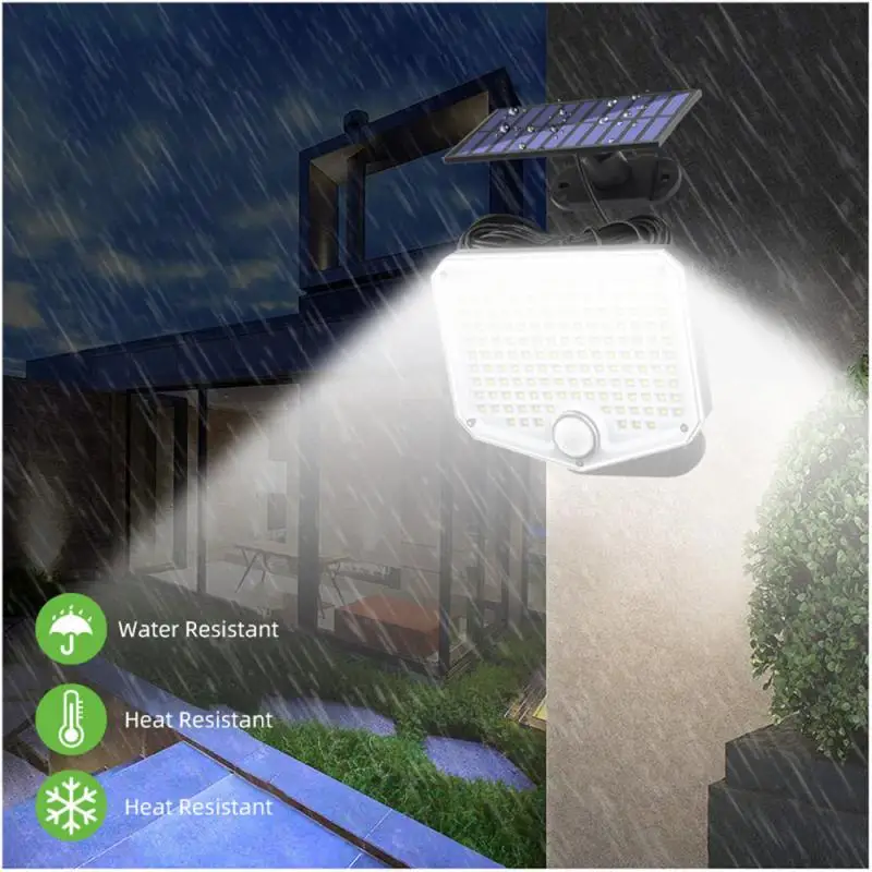 

Led Night Light 3 Level Lighting Mode 1200mah Light Split Body Induction Lamp Adjustment Polycrystalline Silicon Solar Wall Lamp