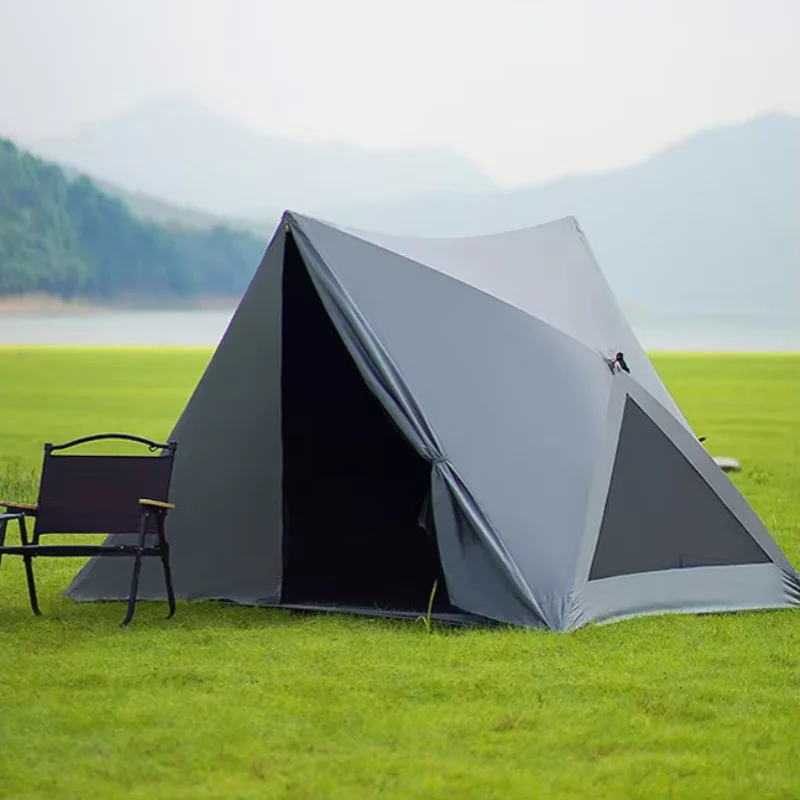 Pop Up Beach Tent Automatic Sun Shelter Triangle Ultralight Portable Camping Cabana 2-3 Person Instant Set Up