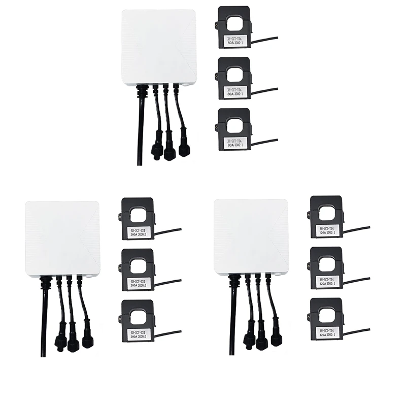 

A42I-Tuya Smart Life Single 3 Phase Wifi Energy KWH Meter Power Clamp Current Transformer Power Usage Monitor