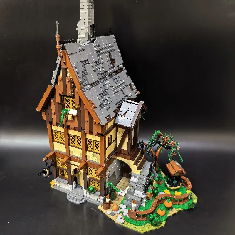 Medieval Magic Witch House Building Blocks Set - MOC 2148 PCS Wizarding Cottage Bricks Kit for Adults Kids Home Decor Gift