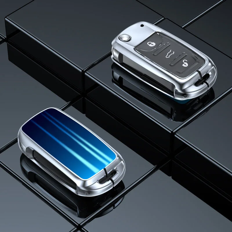 

For VW Volkswagen Polo Tiguan Passat B5 B6 B7 Golf 4 5 6 MK6 Jetta Lavida Skoda Octavia Seat Leon Altea Zinc Alloy Car Key Case