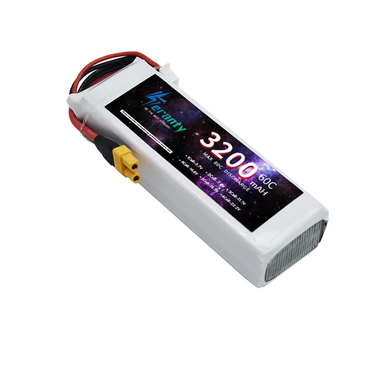 TERANTY 3S Lithium Polymer Battery 11.1V 3200mAh Lipo Battery 60C RC Car Drone Racing Hobby Rechargeable Quadrotor Accessories