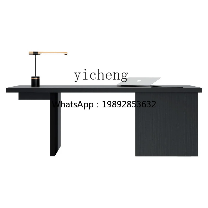 New Chinese Office Desk Black Oak Study Home Workbench Computer Desk Writing Desk