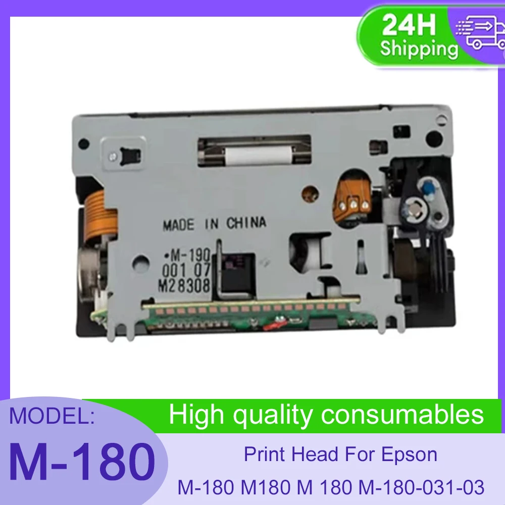 M‑180 Compatible Print Head Impact Dot Matrix For Epson M-180 M180 M 180 Mini Receipt Ticket Printer Mechanism Spare Replacement