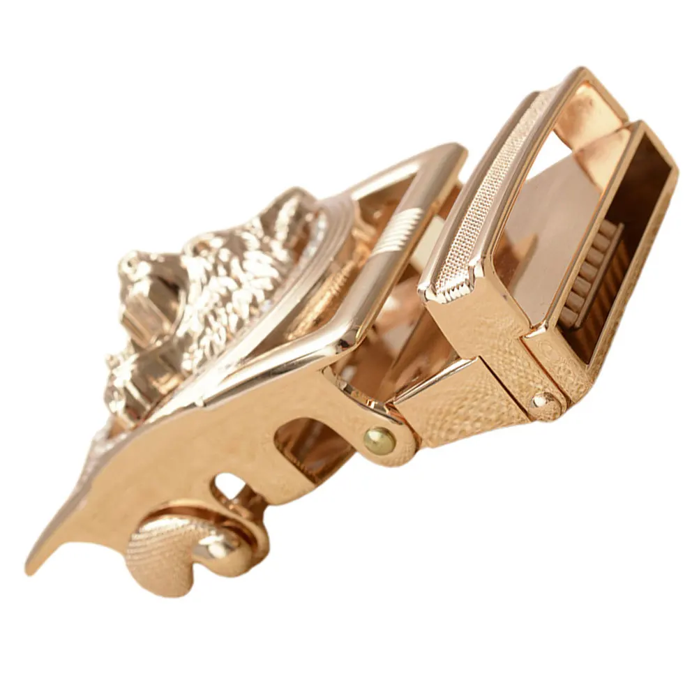 Klamra do paska z głową wilka, męska, ze stopu, zamiennik, ozdobna do jeansów, elegancki, prosty design, gładka powierzchnia.