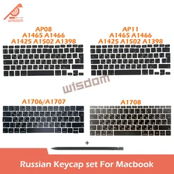 Laptop Russian Keycaps Keys For A1932 A1466 A1502 A1398 A1706 A1708 A2337 A2338 A2141 A2681 A2442 A2780 A2941 Keyboard Repair