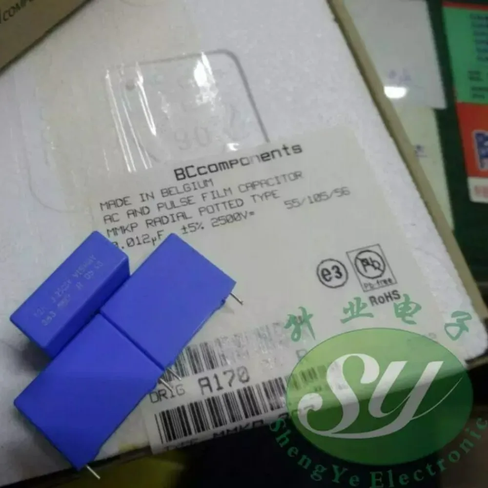 5pcs/lot BC MKP 0.012uf 2500v 12nf 123 Brand New 22.5mm Film Capacitor 222238320123