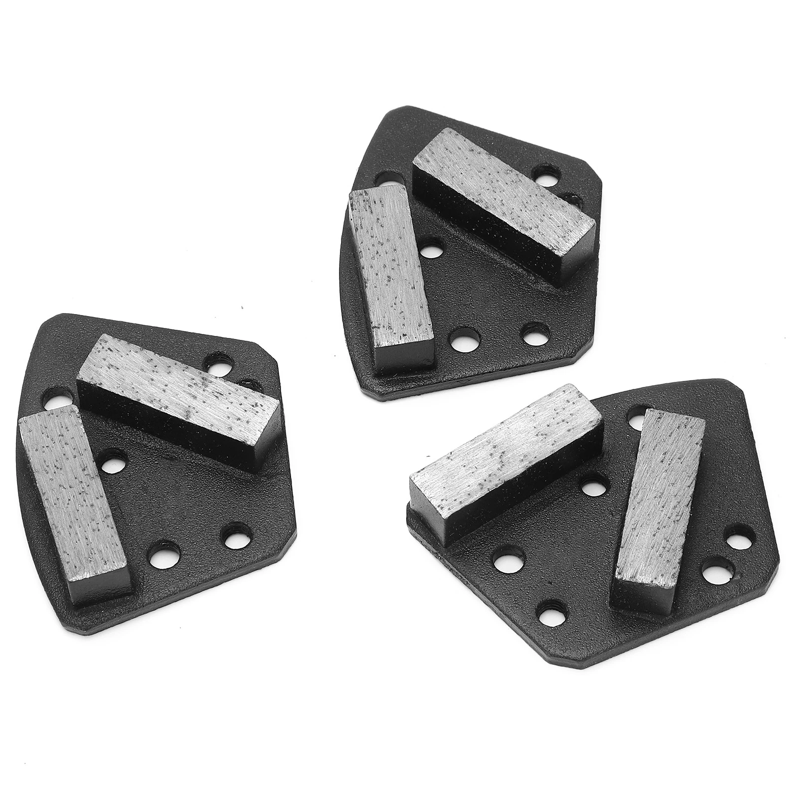 Grinding Shoes Trapezoid Concrete Cutting 6‑Hole Straight Teeth Black 16# Trapezoid  Grinding Shoes