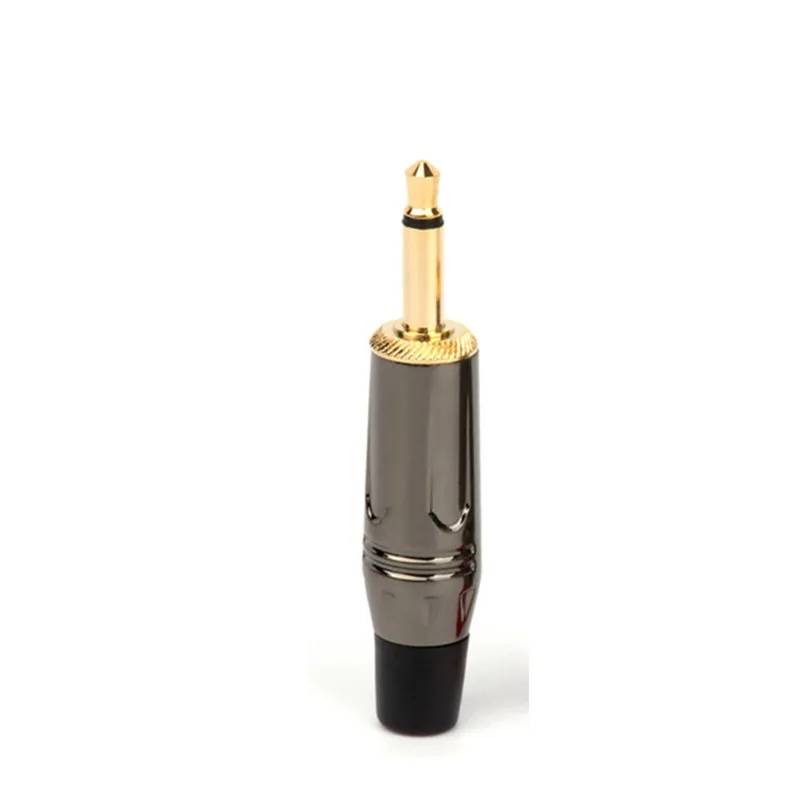 Jack 3.5mm Audio Connector 2 Pole Mono Plug Male For Soldering Replace 3.5 AUX Connectors With Tail Jacks Consumer Electronics