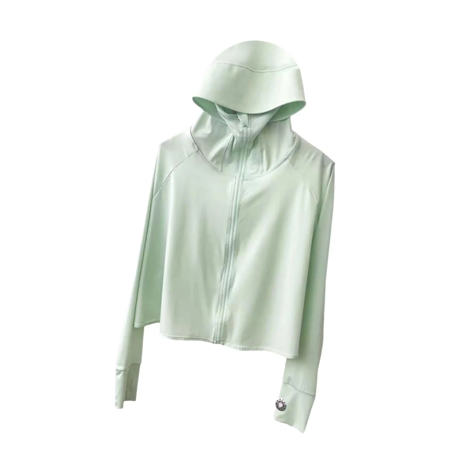 

Women's Sun Protection Jacket Hooded Quick Drying Lightweight Full Zip Sun Shirt