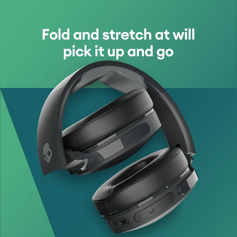 Auriculares inalámbricos Bluetooth Skullcandy S6HHW-N747, auriculares para juegos ANC, auriculares supraaurales, 4 micrófonos con reducción de ruido, 22 horas de tiempo de reproducción
