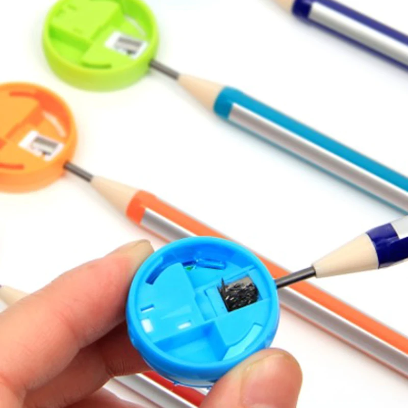 【Y】2Pcs Cute Mini Pencil Lead Sharpener Double Hole School Office Supply Kids Gift