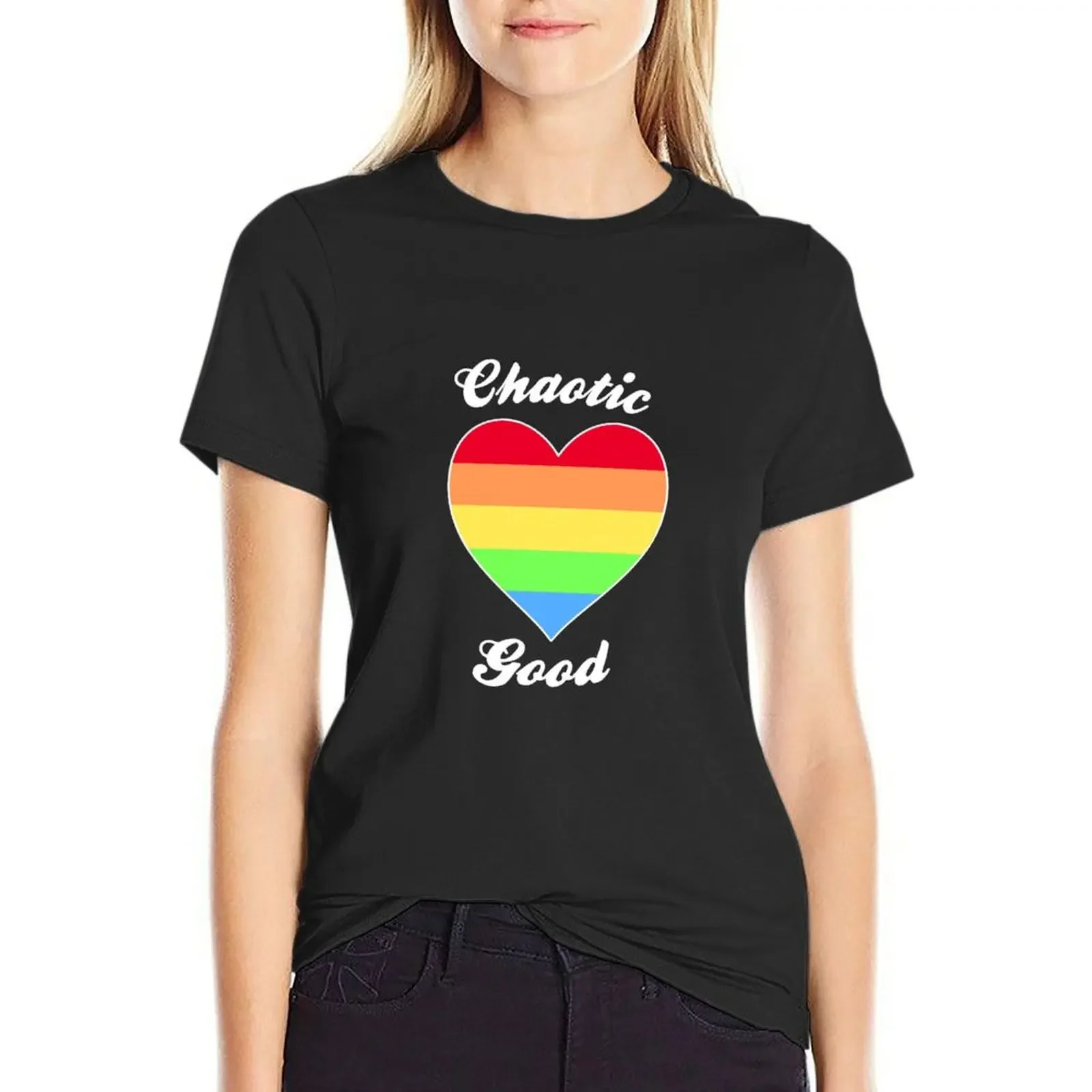 

Chaotic Good Gay T-Shirt customizeds plain plus sizes anime clothes tshirts woman