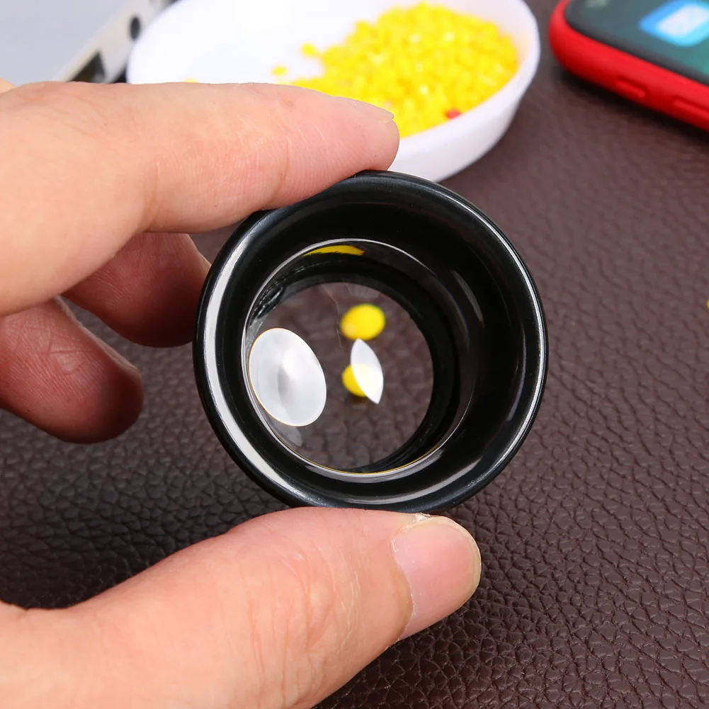 3x/5x/15x Handheld Magnifier Jewelry Optical Glass Portable Monocular Magnifier Lightweight Fit To Eyes for Reading Jewelers
