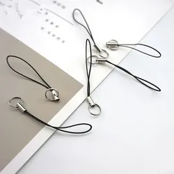 10 Pcs Mobile phone Lanyard Key Ring Wristlet USB Flash Drives Lanyards Wrist Straps Anti-Lost Keychain Wristband