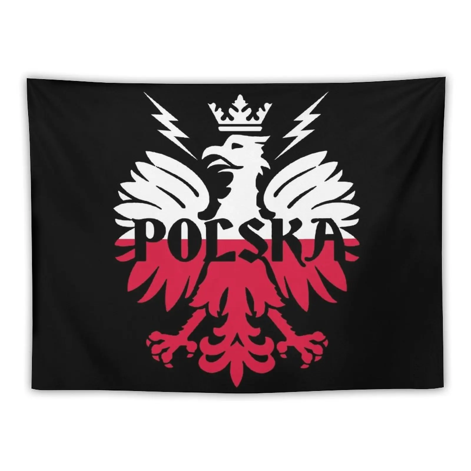 

Polish Flag - Polska - Poland Tapestry Wall Hanging Decor Room Decorator Carpet Wall Wallpaper Tapestry