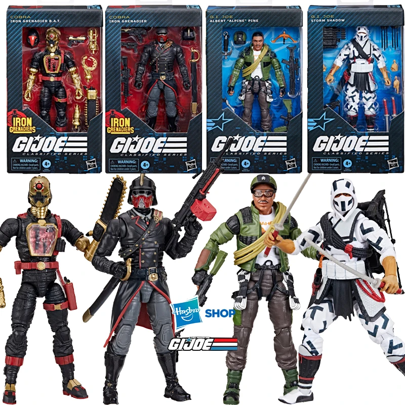 Hasbro G.I. Joe Classified Series #134, Iron Grenadier B.A.T.#132, Iron Grenadier#131, Storm Shadow#133, ALBERT 