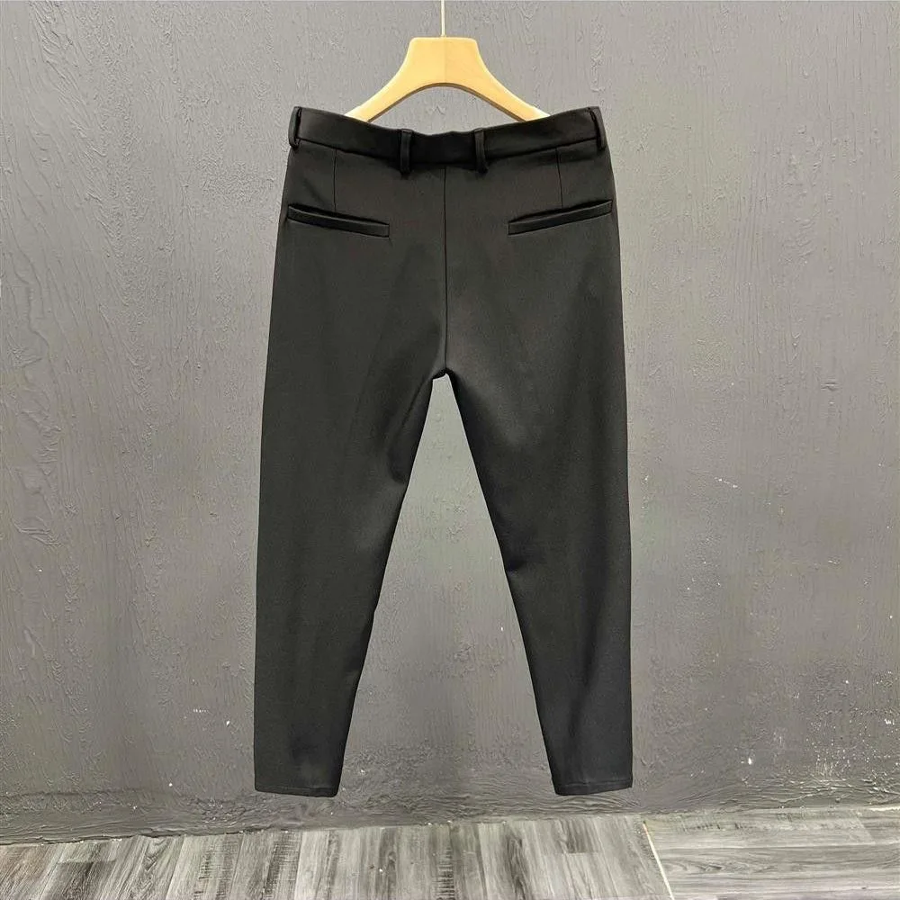 Luxury Brand Elastic Force Casual Pants Men\'s Golf Clothes Korean Golf Pants Men\'s Golf Wear 2024 Autumn Business New Suit Pants