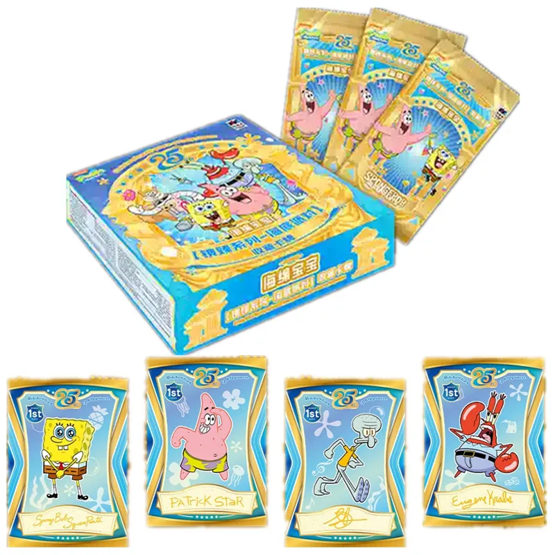 

SpongeBob SquarePants Card New 25th Anniversary Anime Character Peripheral Cards Limited Edition Precious Collection Card Gifts