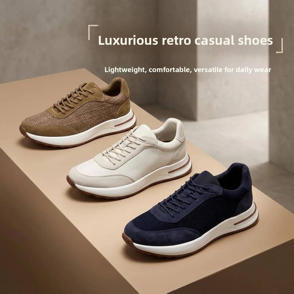 Men's Lightweight Breathable Running Shoes Summer Mesh Upgraded Version Comfortable Slip-On Sneakers Versatile Low-Top Casual...