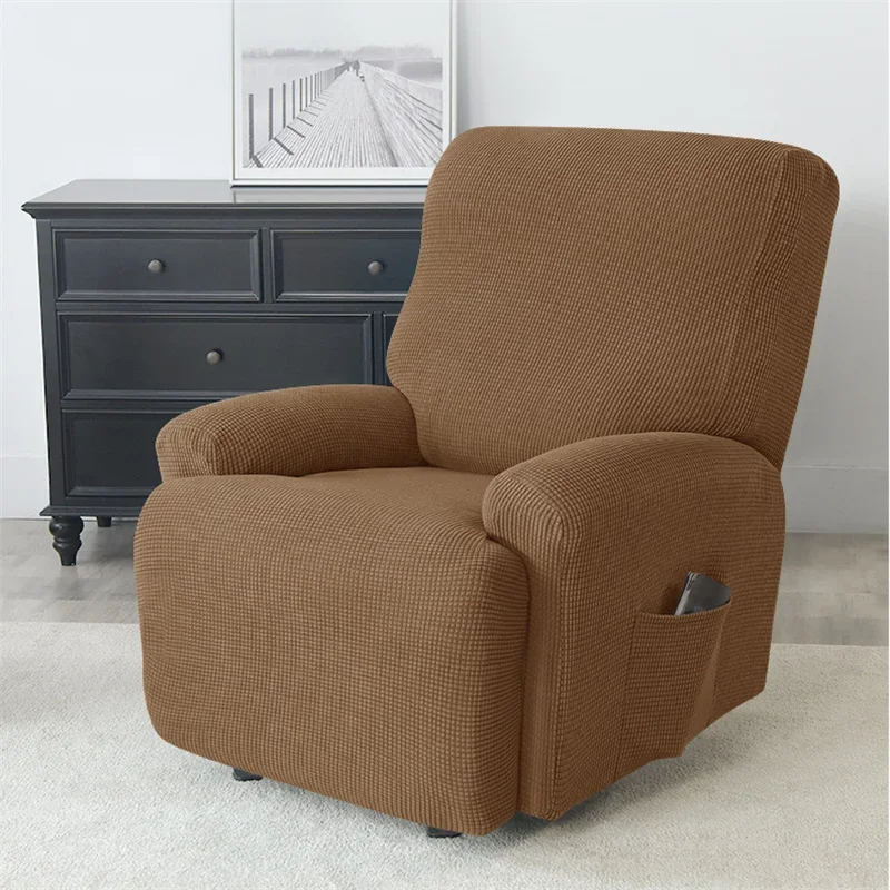 Polar Fleece Recliner Chair Cover Living Room Lazy Boy Armchair Covers Stretch Spandex Couch Sofa Slipcovers Furniture Protector