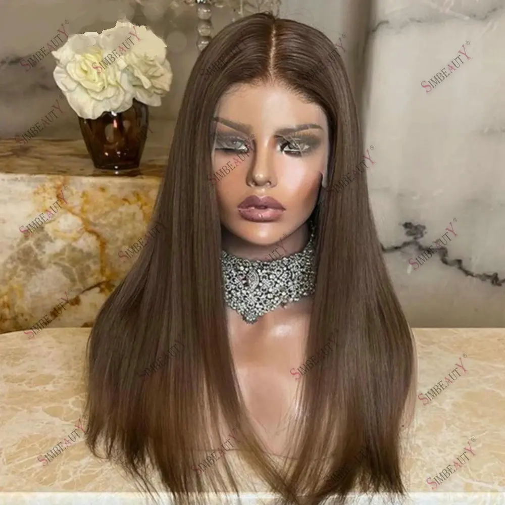 360 Lace Front Wig Soft Straight Light Brown U Part Wig Human Hair for Women Glueless13x4 13x6lace wig Remy Braizilian Hair Wig