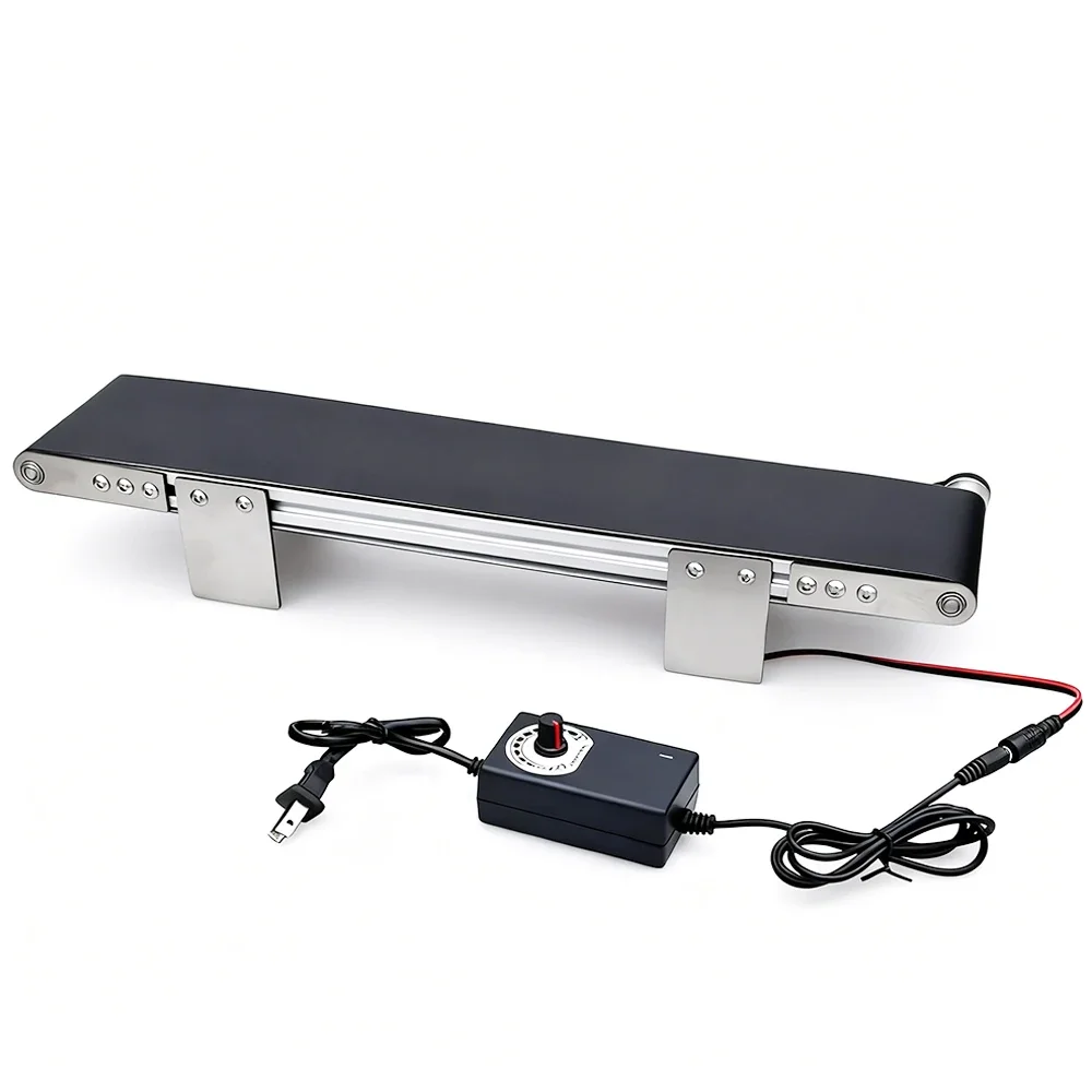 Automatic Conveyor Belt Adjustable Speed Laboratory Conveyor Belt Micro Belt for Precision Work DC Small