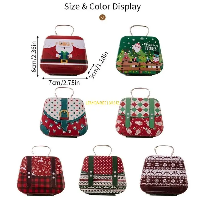 N58C Christmas Think Tin Carry حامل للهدايا والحلية مع مقبض مناسب