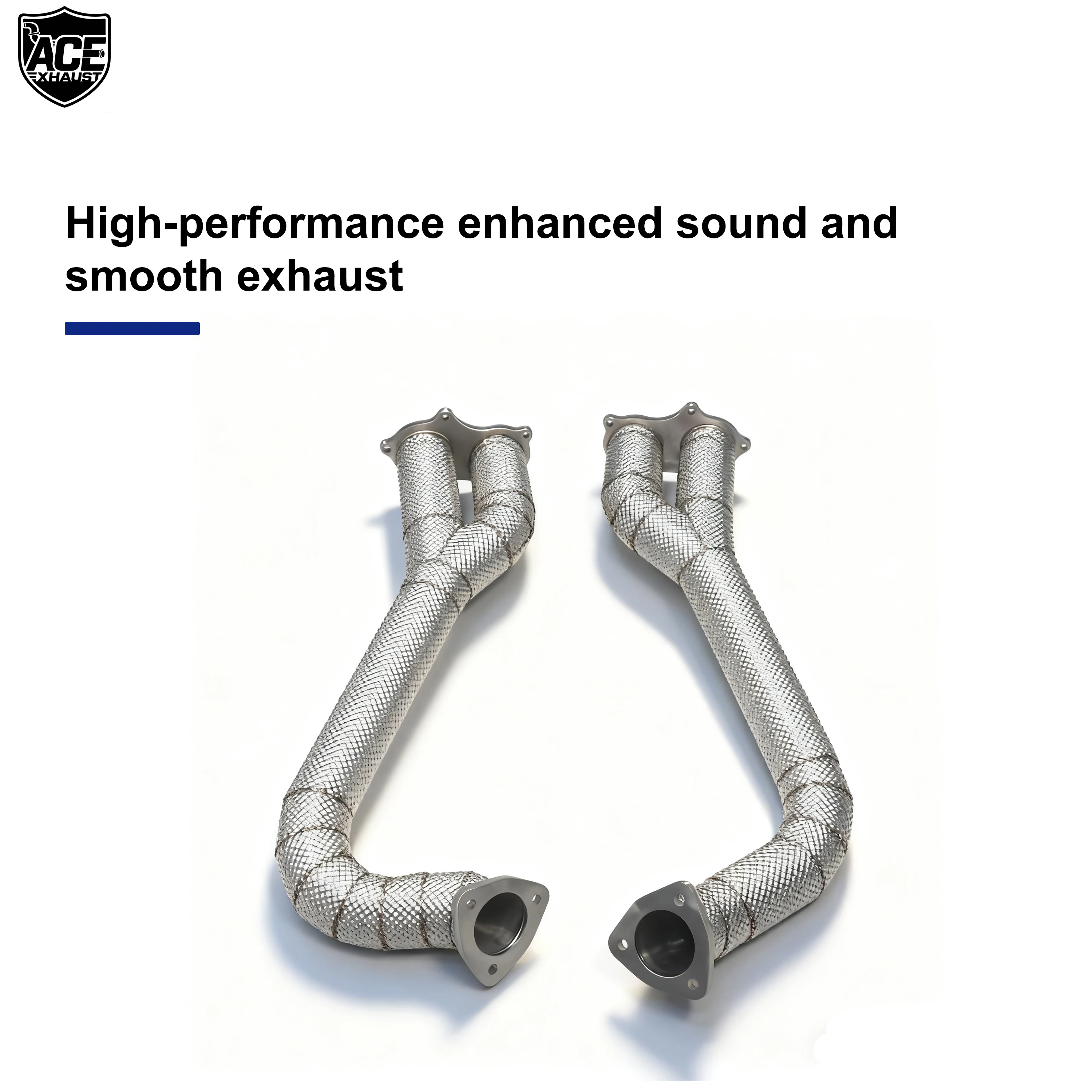 ACE Auspuffrohr geeignet für 2020+ Porsche 718 Cayman GT4/Spyder/GTS 4.0L Downpipe mit Hitzeschutz SUS304 Hochleistungs-Krümmerrohre – Detail 5