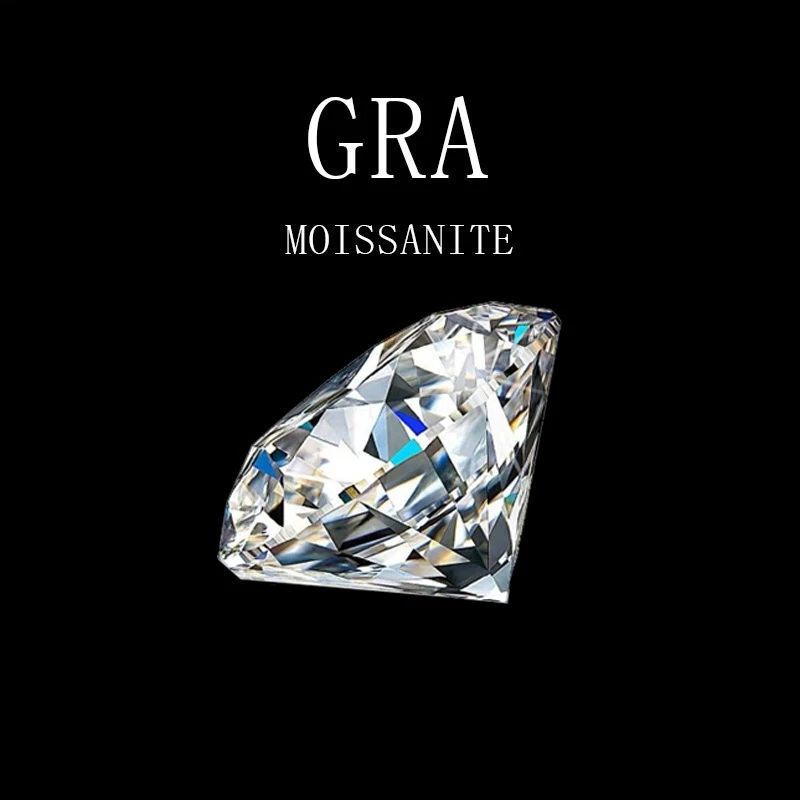 Diamantes Sueltos Genuinos GRA Mozzarella D-color VVS Redondos Ocho Corazones y Ocho Flechas para Joyería con Incrustaciones de Piedras