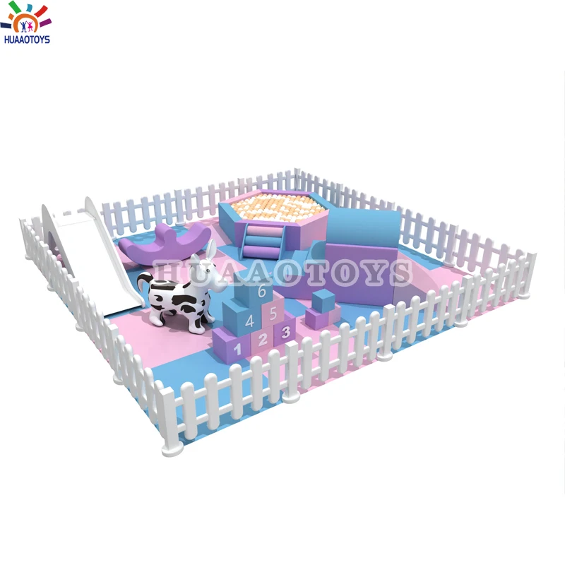 

Commerical PVC Soft Play Equipment Kids Play Playground Outdoor Ball Pit with Slide White Inflatable Indoor Girls Set