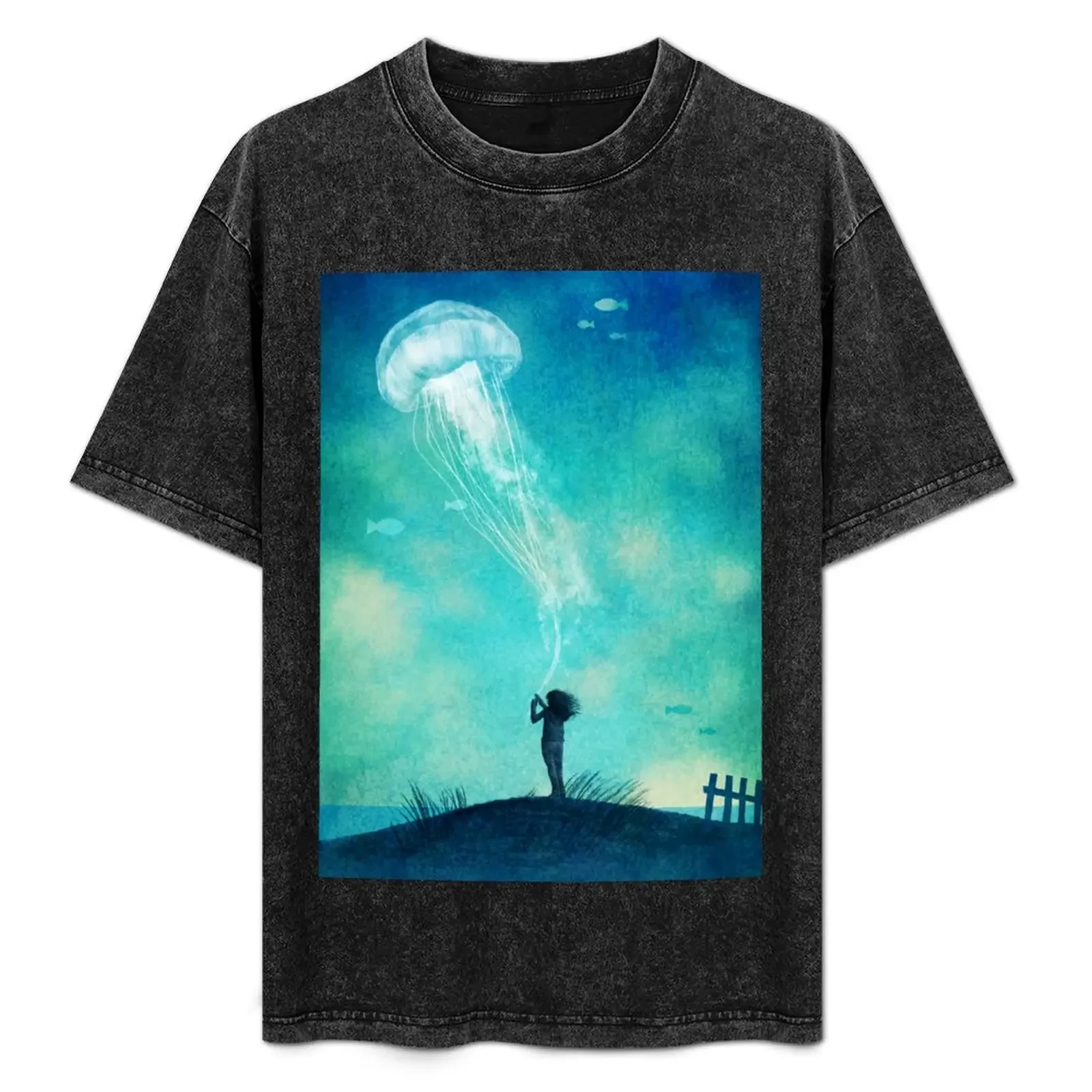 

The Thing About Jellyfish T-Shirt vintage blue archive mens graphic t-shirts funny