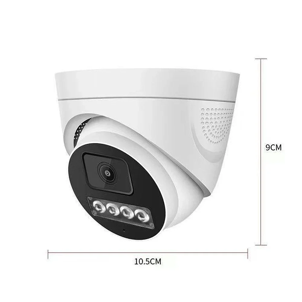 Imagem -06 - Câmera Dome ip Visão Noturna Poe Onvif ai Face Detecção de Movimento Xmeye Pro Áudio 5mp 4mp Interior H.265 hd Mic 5mp