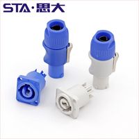 Speakon 3 Pins 20A 500V Blue NAC3FCA Light Grey NAC3FCB Powercon Connector LED Display Audio Profession Adapter
